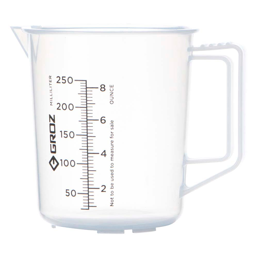 Groz Polypropylene Measuring Jug 250ml | ISL