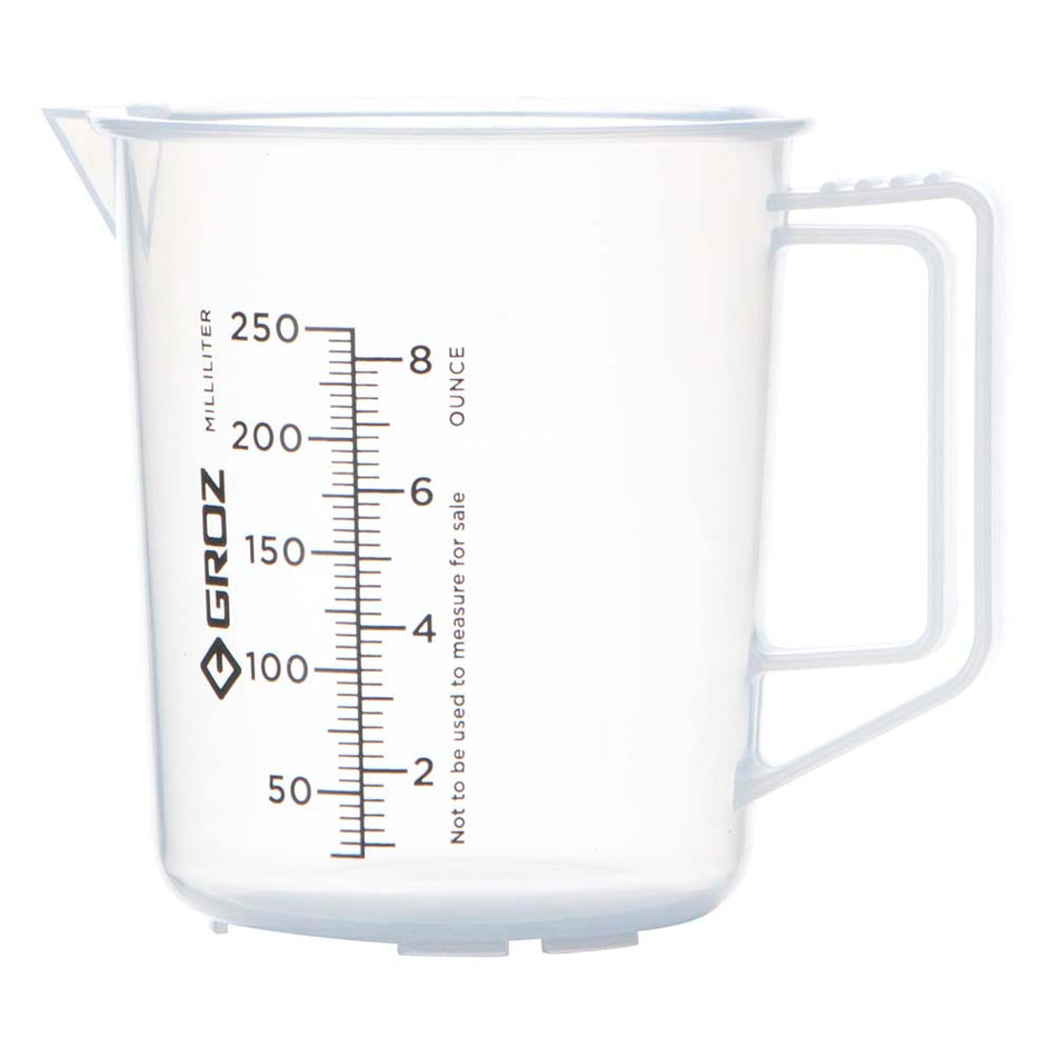 Groz Polypropylene Measuring Jug 250ml | ISL