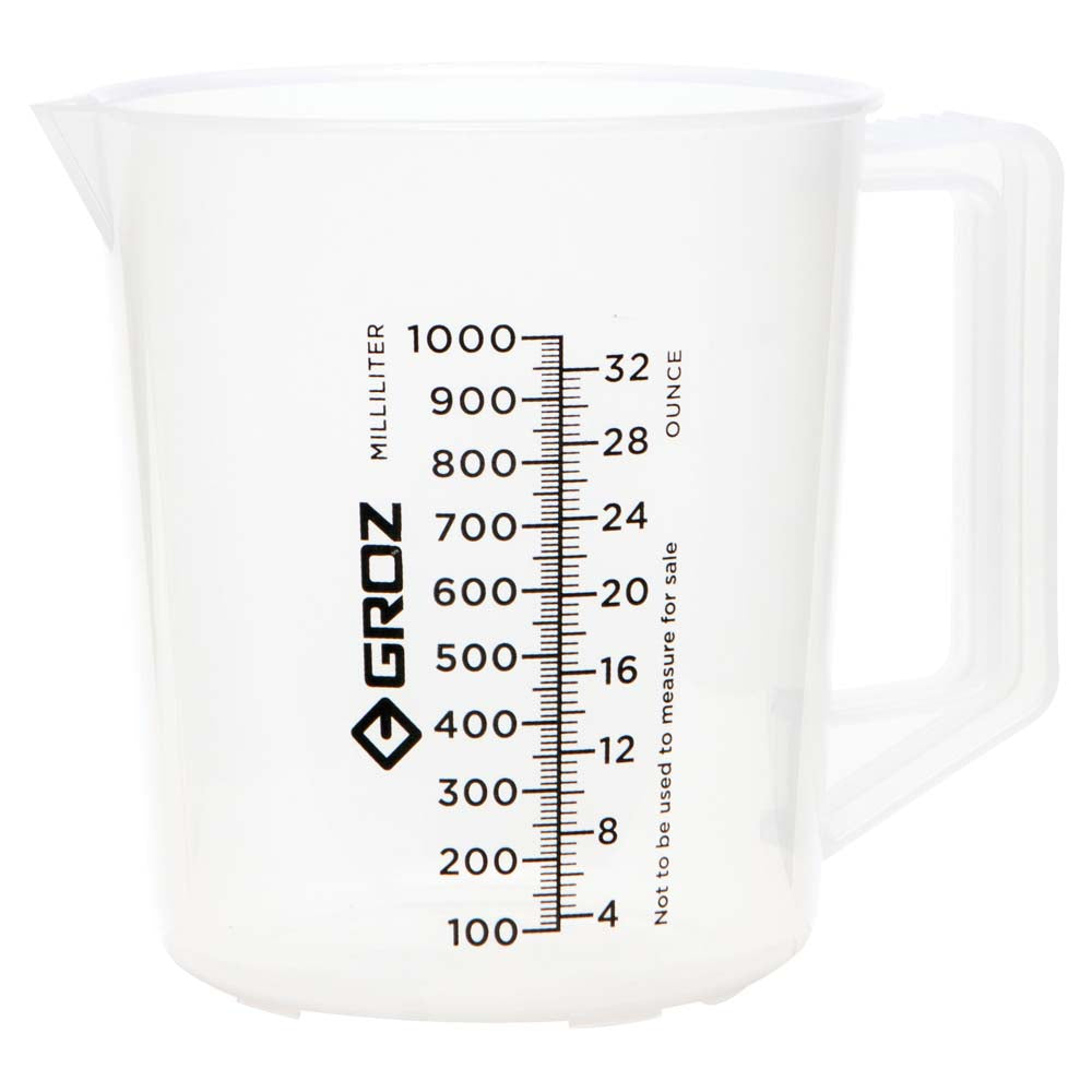 Groz Polypropylene Measuring Jug 1000ml | ISL