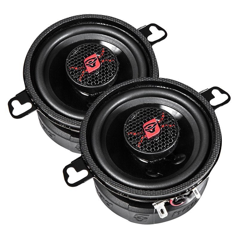 Cerwin Vega 3.5 inch HED Series coaxial car speaker pair with graphite cone and dome tweeter