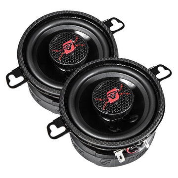 Cerwin Vega 3.5 inch HED Series coaxial car speaker pair with graphite cone and dome tweeter