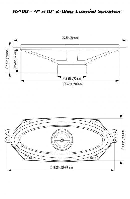 Cerwin Vega 4x10" Coaxial Speakers 320w Pair Hed 2 Way | Formula