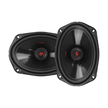 Cerwin Vega 6x9 inch HED Series 2-way coaxial speaker pair with graphite cone and polypropylene tweeter