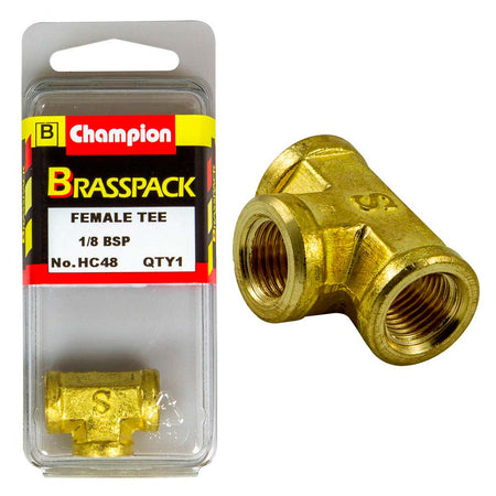 Champion Brass 1/8in Female 'T' Joiner | ISL
