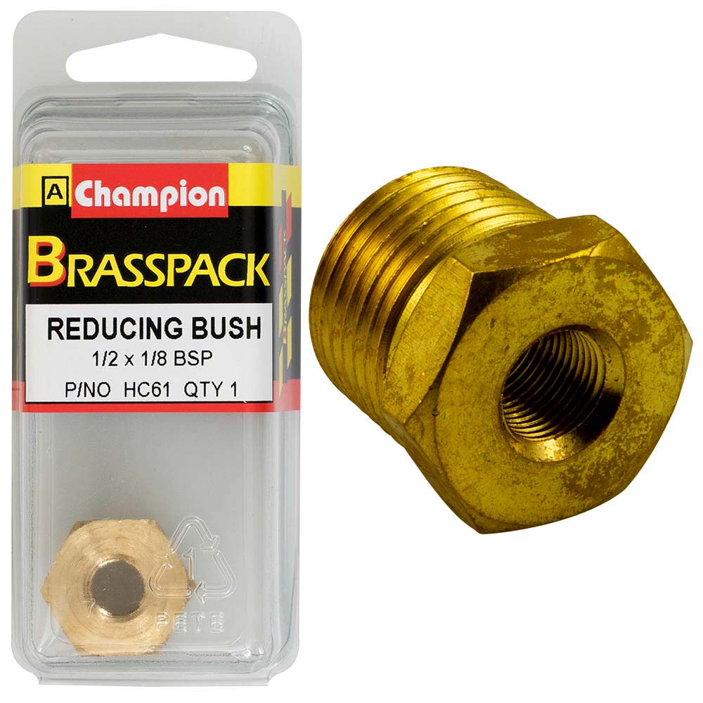 Champion Brass 1/2in x 1/8in BSP Reducing Bush | ISL