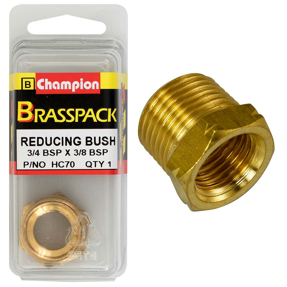 Champion Brass 3/4in x 3/8in BSP Reducing Bush | ISL