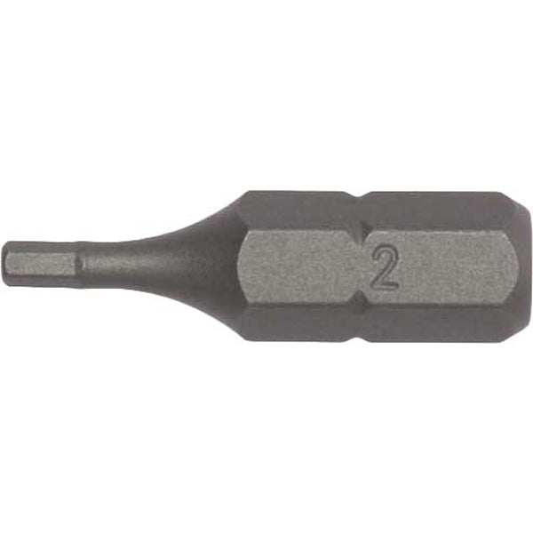 Teng 3Pc 1/4in Hex 2mm Hex Bit x 25mm (L) | ISL