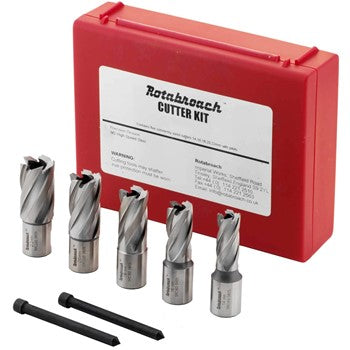 Rotabroach 5pc Short Cutter Set (14, 16, 18, 20 and 22mm) – Rotabroach 5pc Short Cutter Set (14 16 18 20 and 22mm) | Hobeca