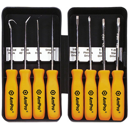 AmPro T70735 Hook & Driver Set 8pc