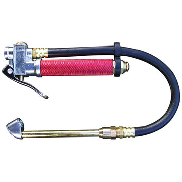 AmPro tyre inflator with pressure gauge and rubber hose