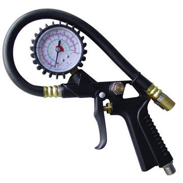 AmPro pistol-grip tyre inflator with pressure gauge
