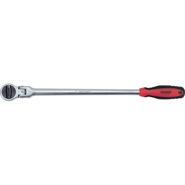 Teng 1/2in drive long ratchet with flexible head, 400mm length
