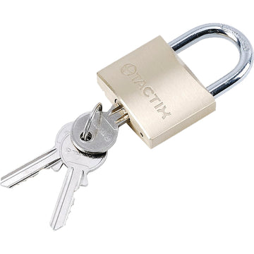 Tactix 40mm solid brass padlock with 3 keys