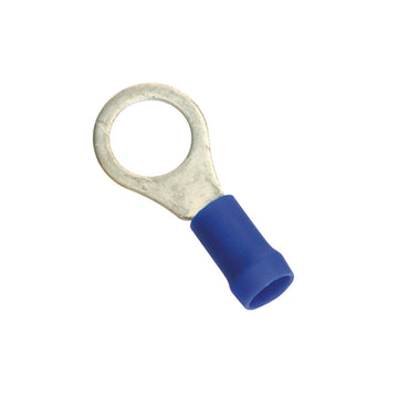 Champion blue ring crimp terminals 5mm pack of 10