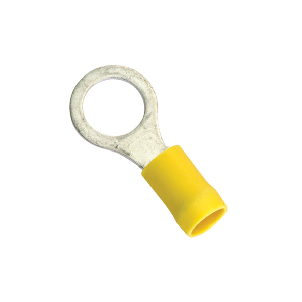 Champion 3/8in / 10mm Yellow Ring Terminal -5pk