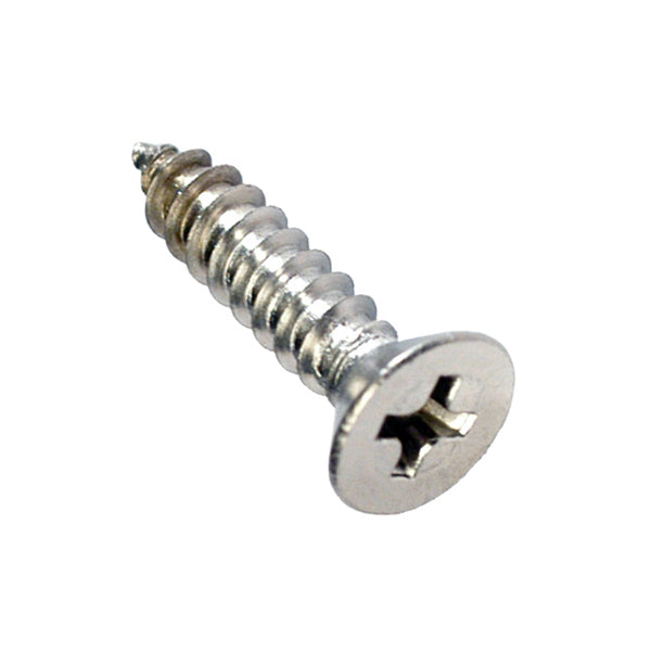 Champion 6G x1in S/Tapping Screw Csk Hd Phillips 304/A2-30pk