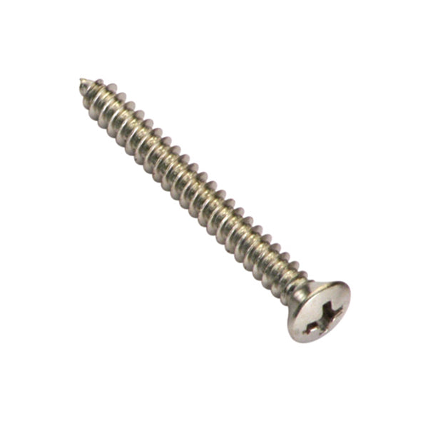 Champion 6G x 1in S/Tapping Screw Rsd Head Slotted -25pk
