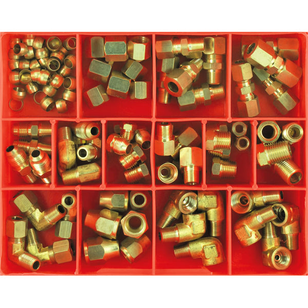 111Pc Brass Fittings Assortment