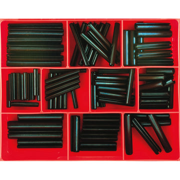 Champion 82-piece metric roll pin assortment in storage case, 5mm to 10mm diameter sizes
