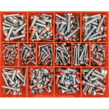 Champion 365-piece Torx security machine screw assortment, metric pan head, zinc plated