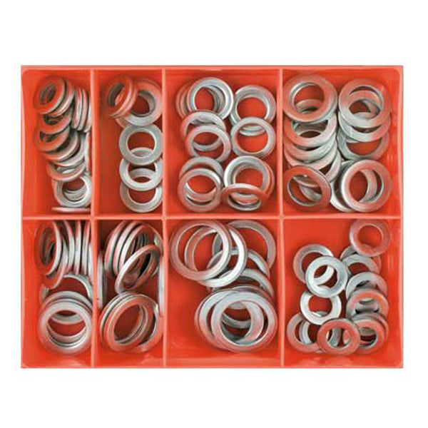 Champion 100pc mm/imp Aluminium Sump Plug Washer Assortment | ISL