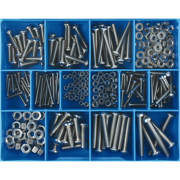 Champion 256pc SS (304/A2) Machine Screw & Nut Assortment | ISL