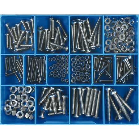 Champion 256pc SS (304/A2) Machine Screw & Nut Assortment | ISL