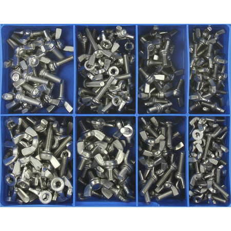 Champion 230pc MM Wing Screw & Wing Nut Assortment 316/A4 | ISL