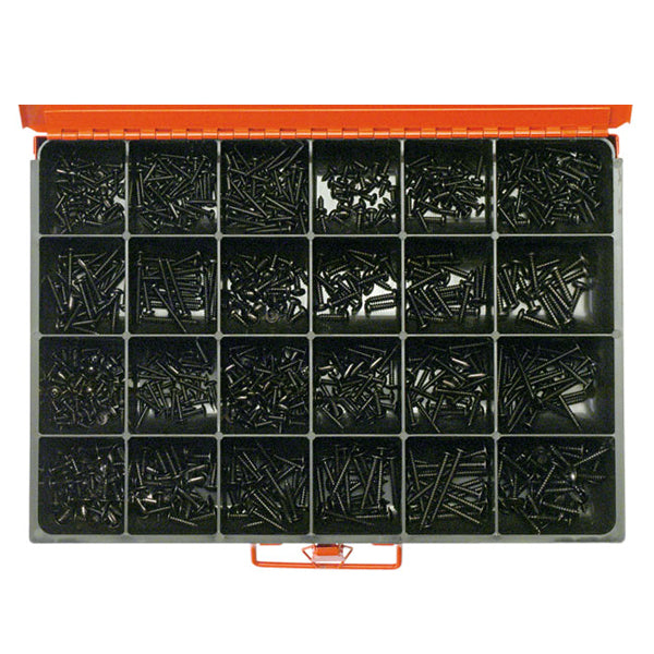 Champion Master Kit 830pc Self Tap Screw Asst(Black Zinc) | ISL
