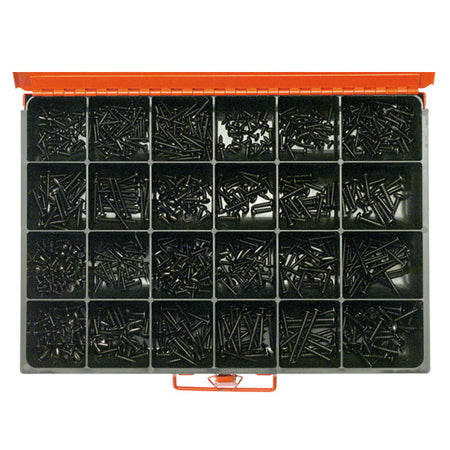 Champion Master Kit 830pc Self Tap Screw Asst(Black Zinc) | ISL