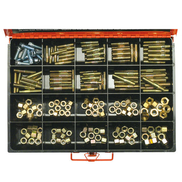 Champion 200-piece manifold studs and nuts assortment in steel and brass