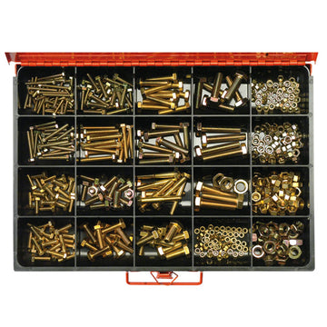 Champion Master Kit 431pc metric bolts, set screws and nuts assortment in storage case