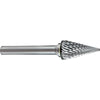 Holemaker Carbide Burr 1/2x1inx1/4in Cone Shape DC