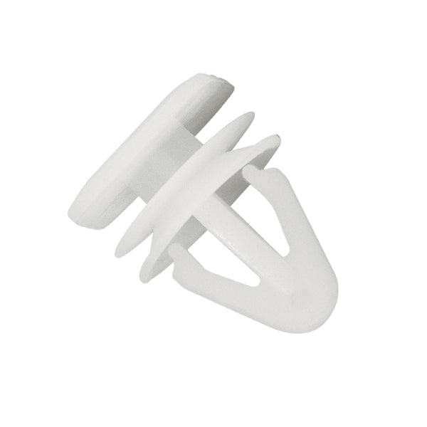 Universal Bumper Clip White 17mm X 12mm - 50Pc | ISL