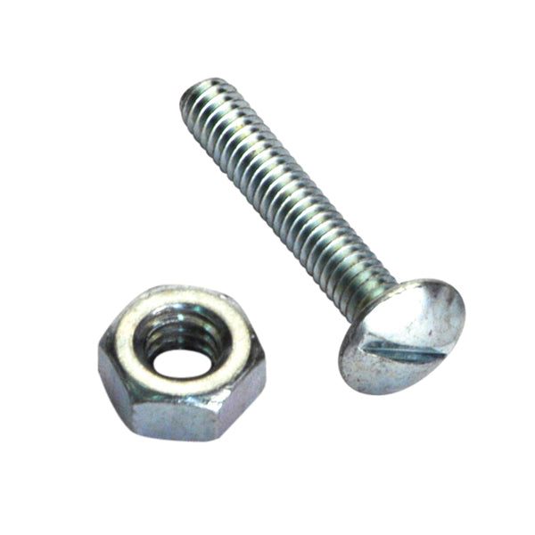 Champion 3/16in x 1in UNC Roofing Set Screw & Nut - 100pk