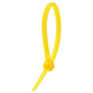 ISL 250 x 4.8mm Nylon Cable Tie - Yellow - 100pk
