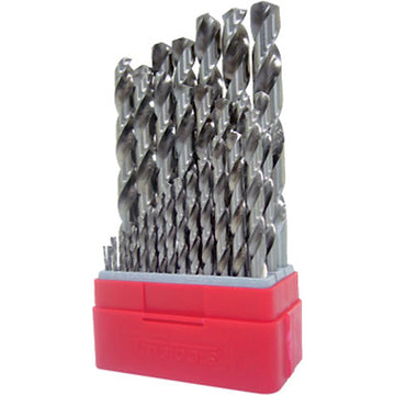 Teng 28-piece HSS drill bit set in folding case, sizes 1.0–10mm DIN338