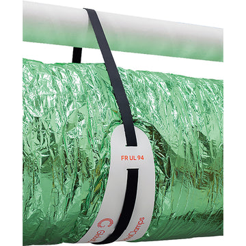 150mm ducting support hanger with adhesive hook and loop strip