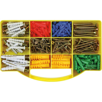Champion GJ Grab Kit 315pc fastener assortment with screws, anchors and wall plugs