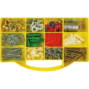 Champion GJ Grab Kit 360pc assorted fasteners including pins, hooks, nails, wire and anchors