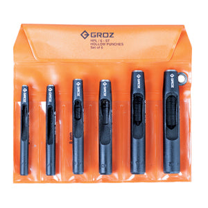 Groz 6pc Hollow Punch Set | ISL