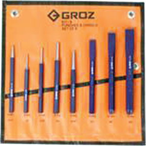 Groz 8pc Punch And Chisel Set