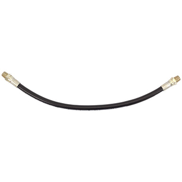 Groz 300mm flexible grease gun hose with zinc-plated steel crimped ends