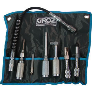 Groz 7-piece Ezee Lube quick-connect grease gun accessory kit