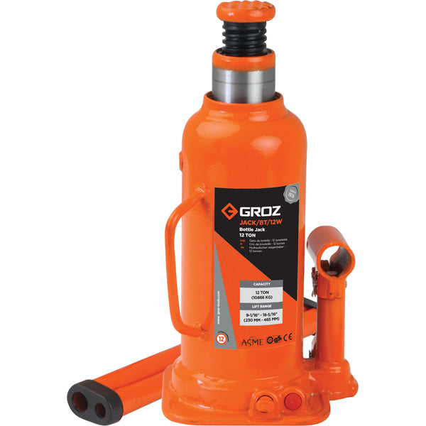 Groz 12T Hydraulic Bottle Jack