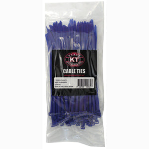 200 x 4.8mm Nylon Cable Tie-Blue - 100pc**