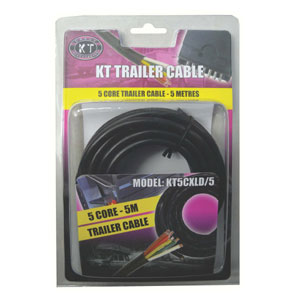 Kt Trailer Cable 5 Core-7/.32 X 5M (4Amp)**