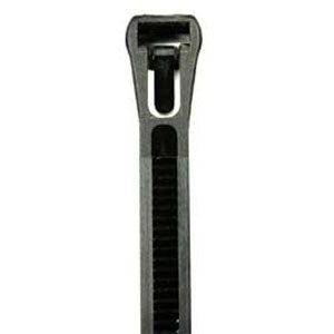 ISL 200 x 7.5mm UV Nylon Releasable Cable Tie - Blk - 100pk