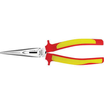 Teng MB 8in 1000V VDE long-nose pliers with polished head and serrated grip