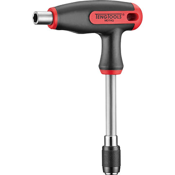 Teng T-handle quick chuck with 1/4 inch hexagon drive and bi-material grip